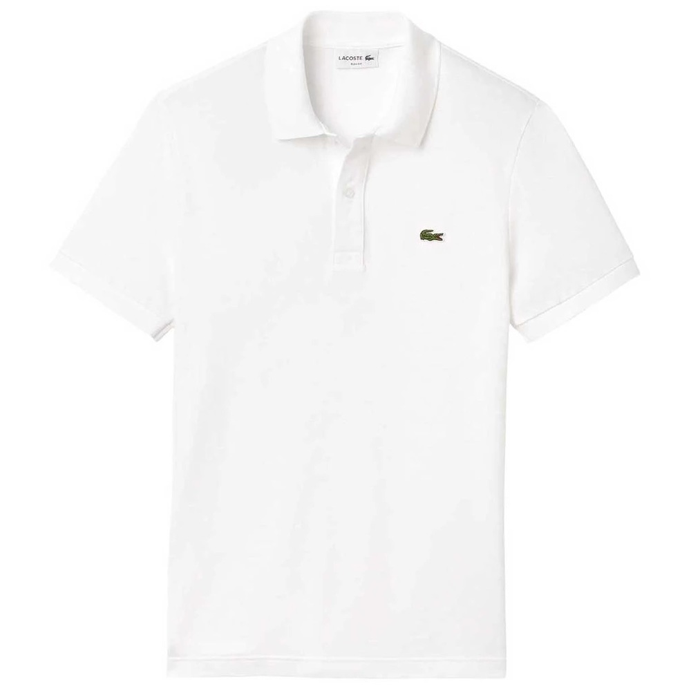 Unisex Lacoste white polo